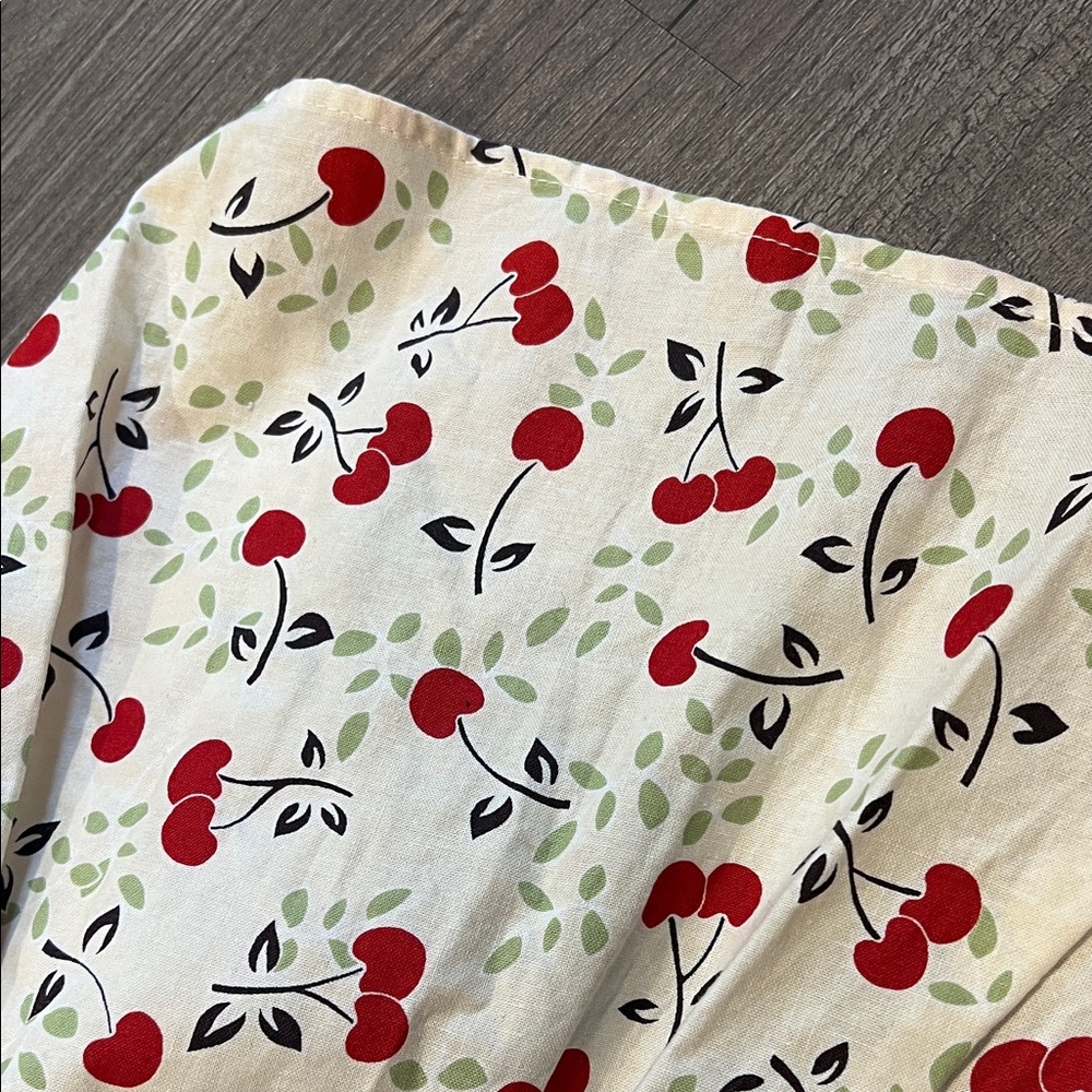 Heartbreakers Vintage Retro Halter Cherry Print Dress L - Picture 7 of 7